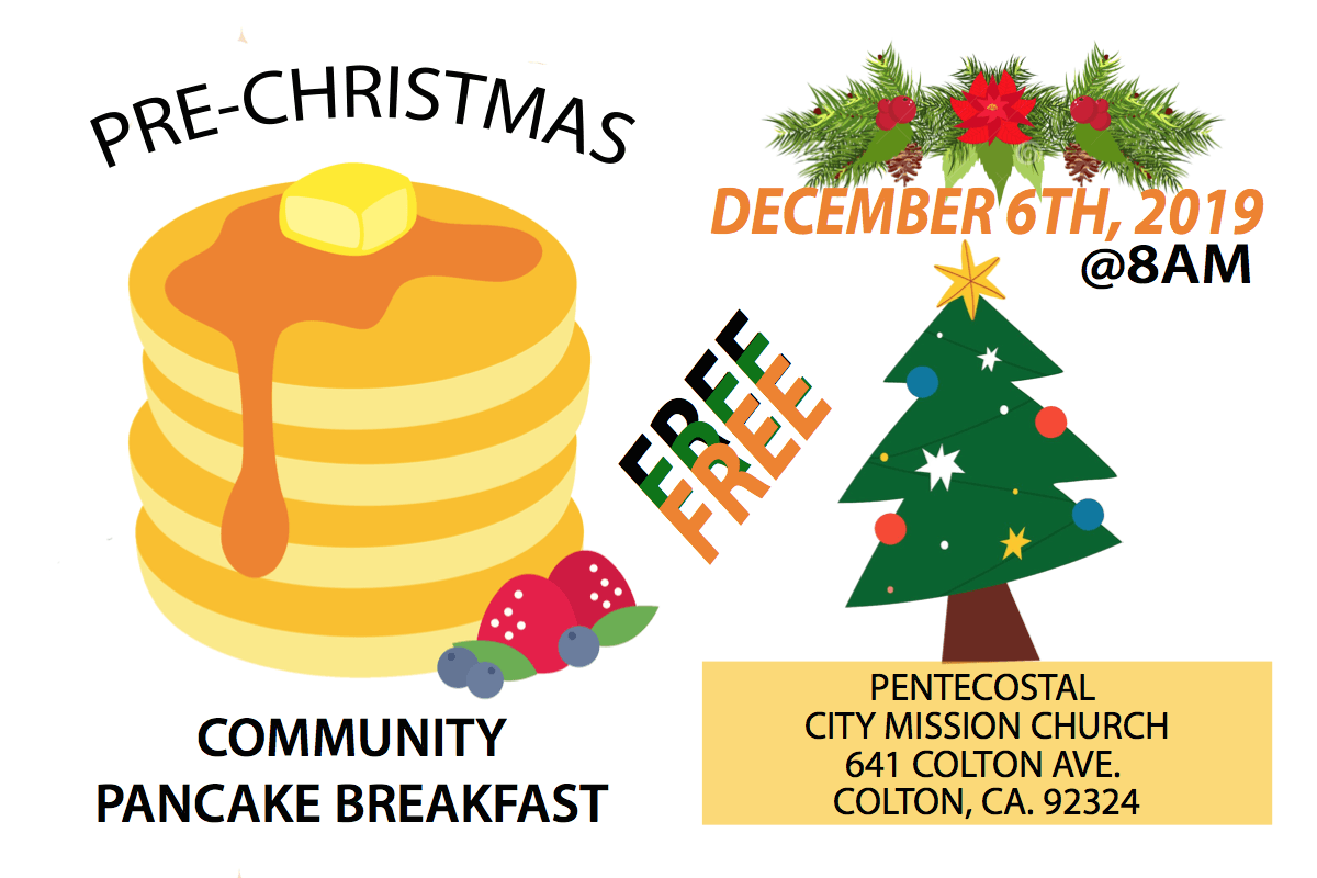 pentecostal city mission church pancake breakfast 2019