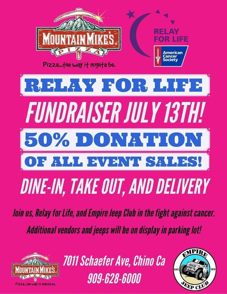 relay for life fundraiser mountain mikes