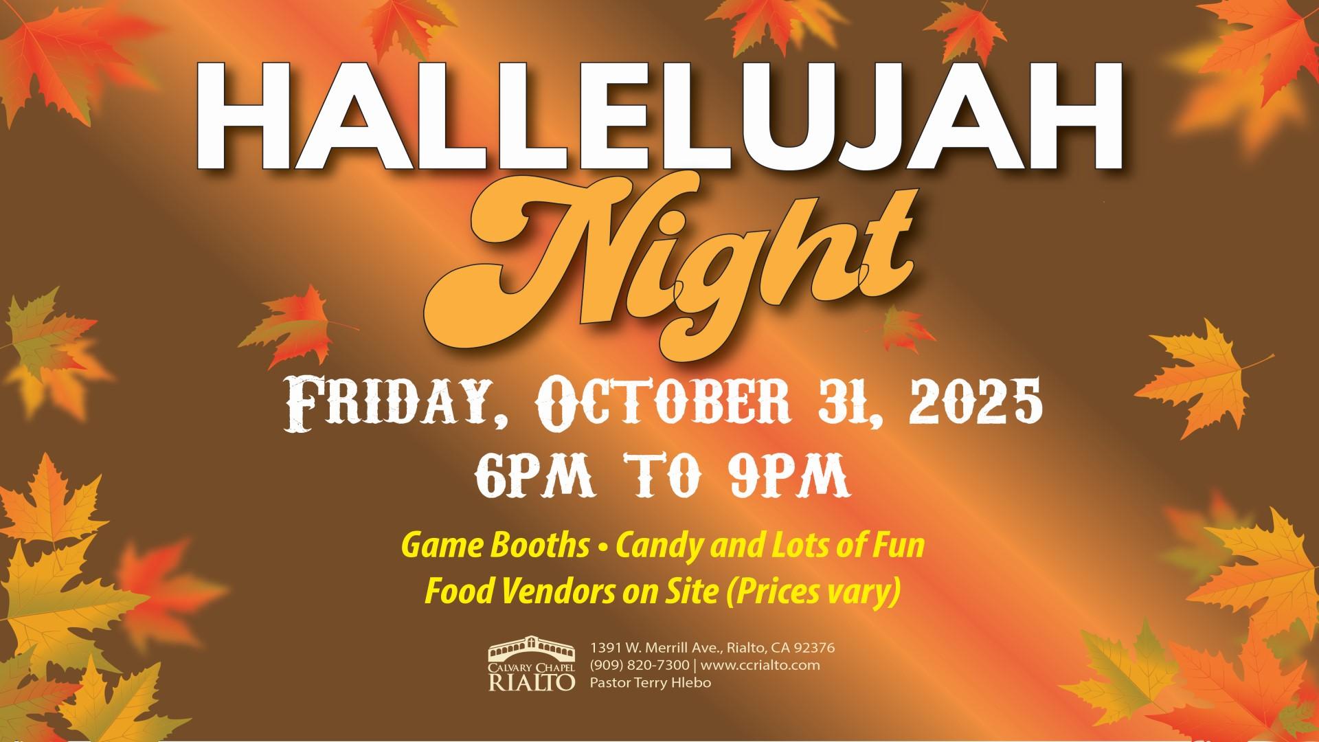 calvary chapel rialto hallelujah night 2025