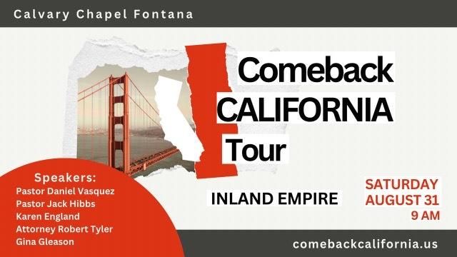 comeback california tour calvary chapel fontana 20240831