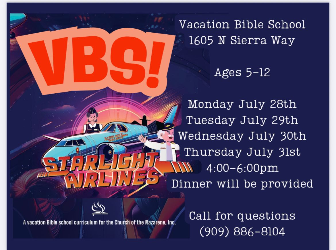 first church of the nazarene vbs starlight airlines