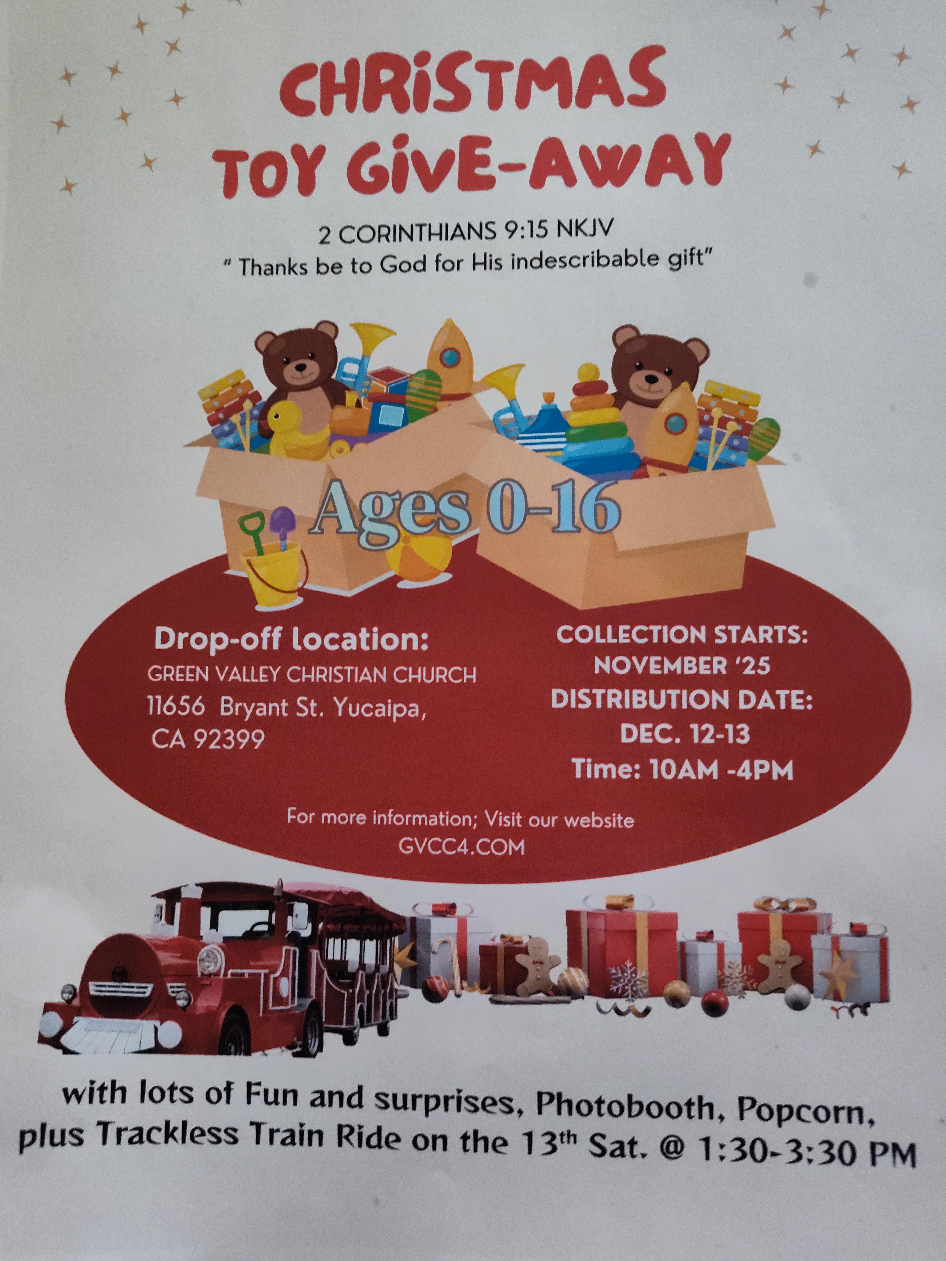 green valley christian church toy distribution 2025