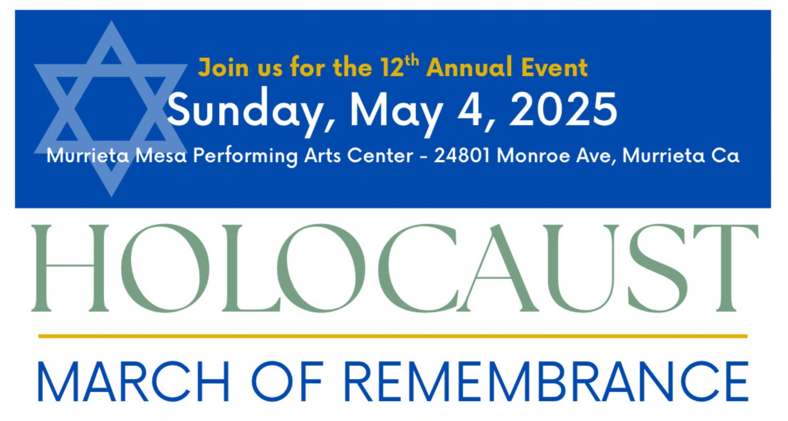 holocaust remembrance foundation holocaust march of remembrance 2025 rev 1