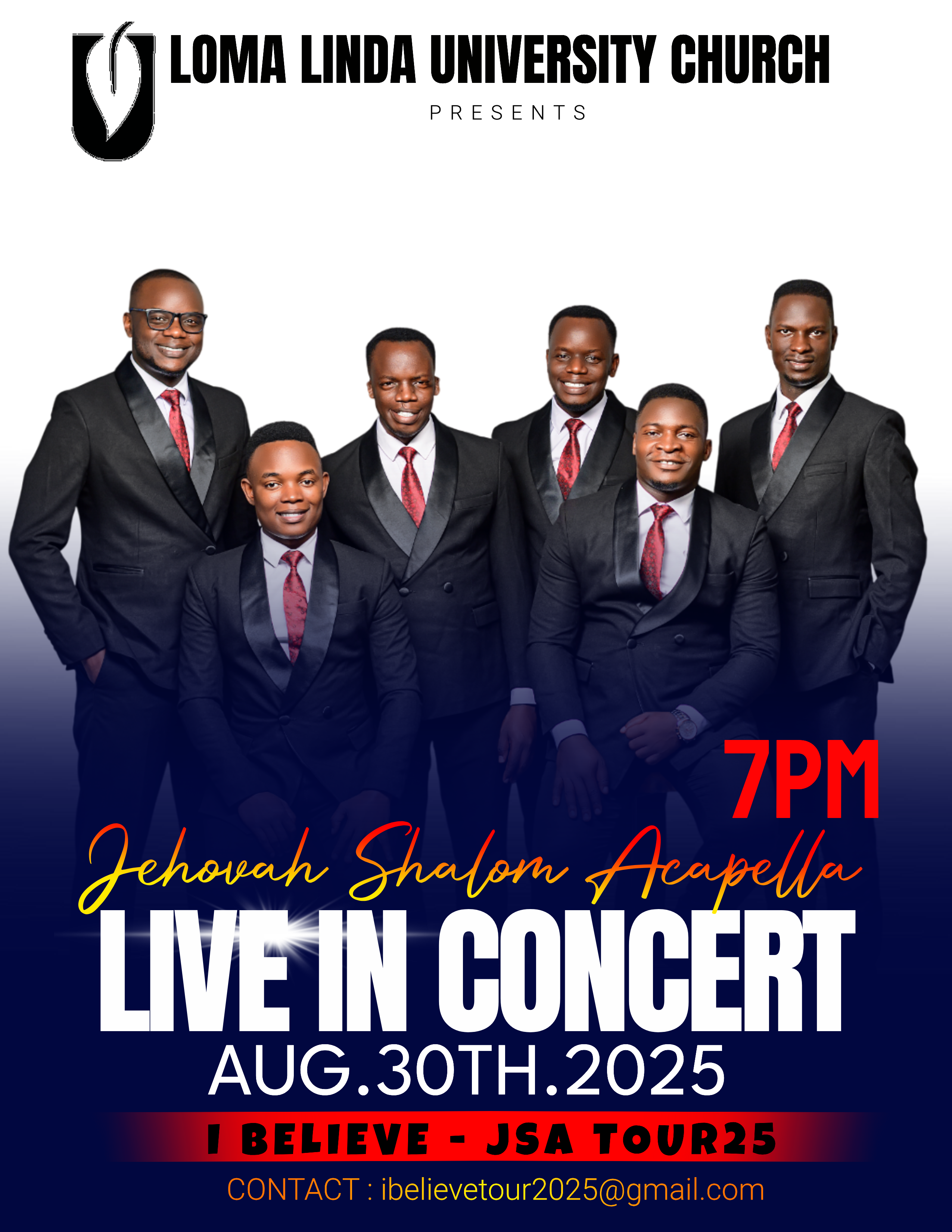 loma linda university church jehovah shalom acapella concert 2025