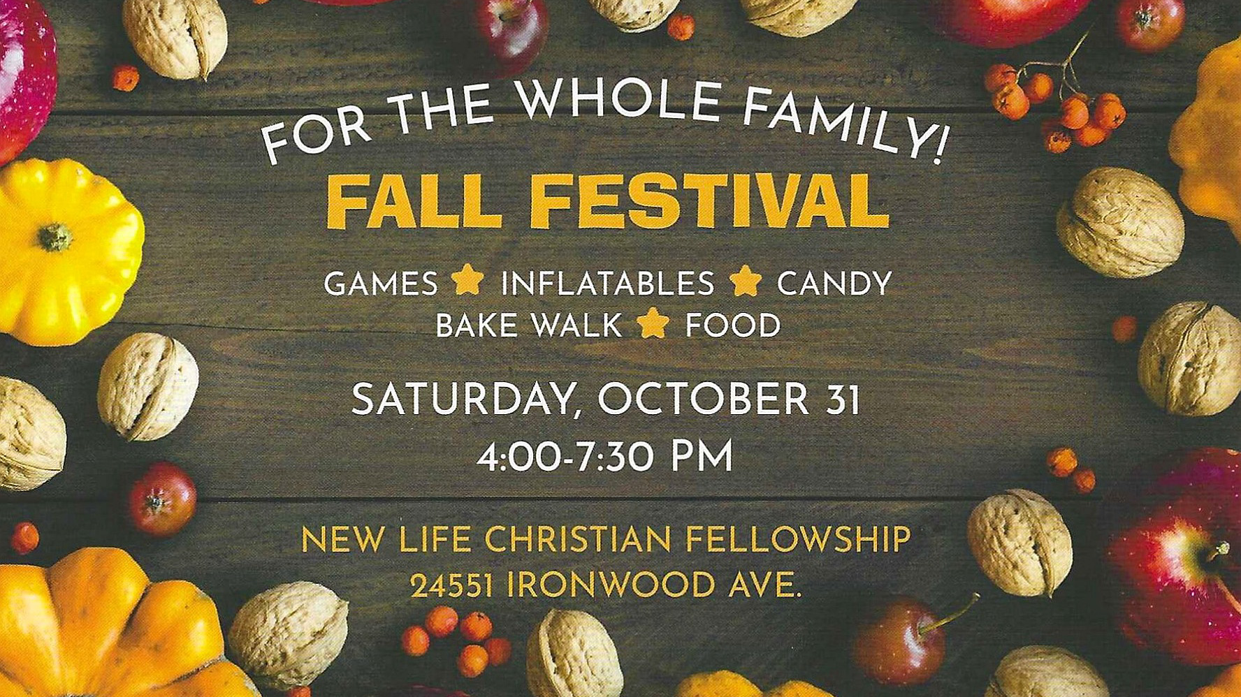 new life christian fellowship fall festival 2026