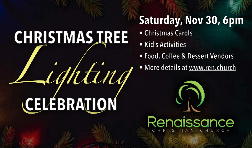 renaissance christian church christmas tree lighting celebration 2024