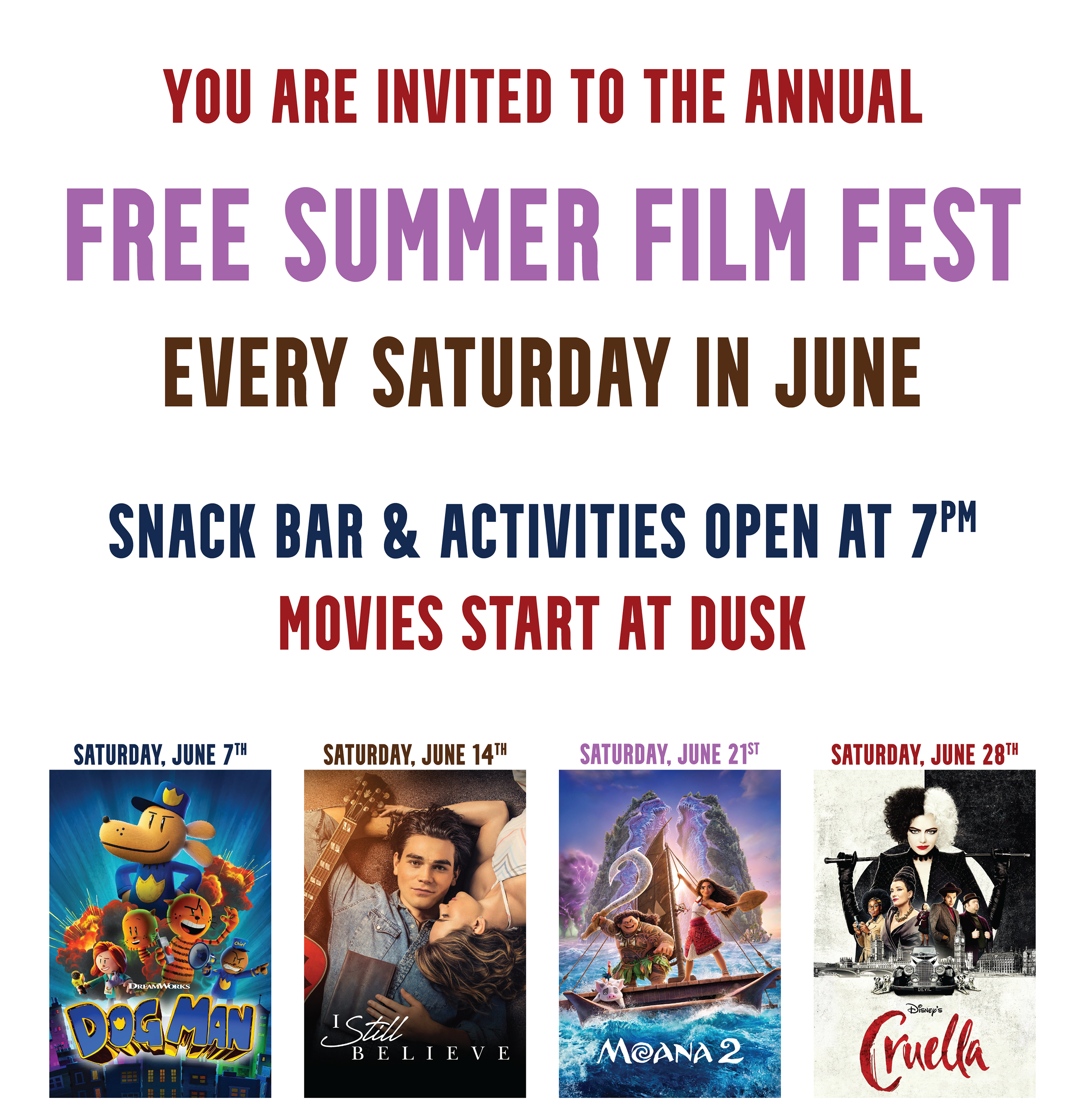 spirit of our savior lutheran church free summer film fest 2025 rev 1