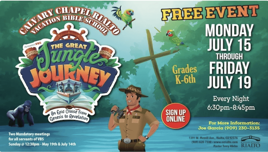 the great jungle journey calvary chapel rialto2024