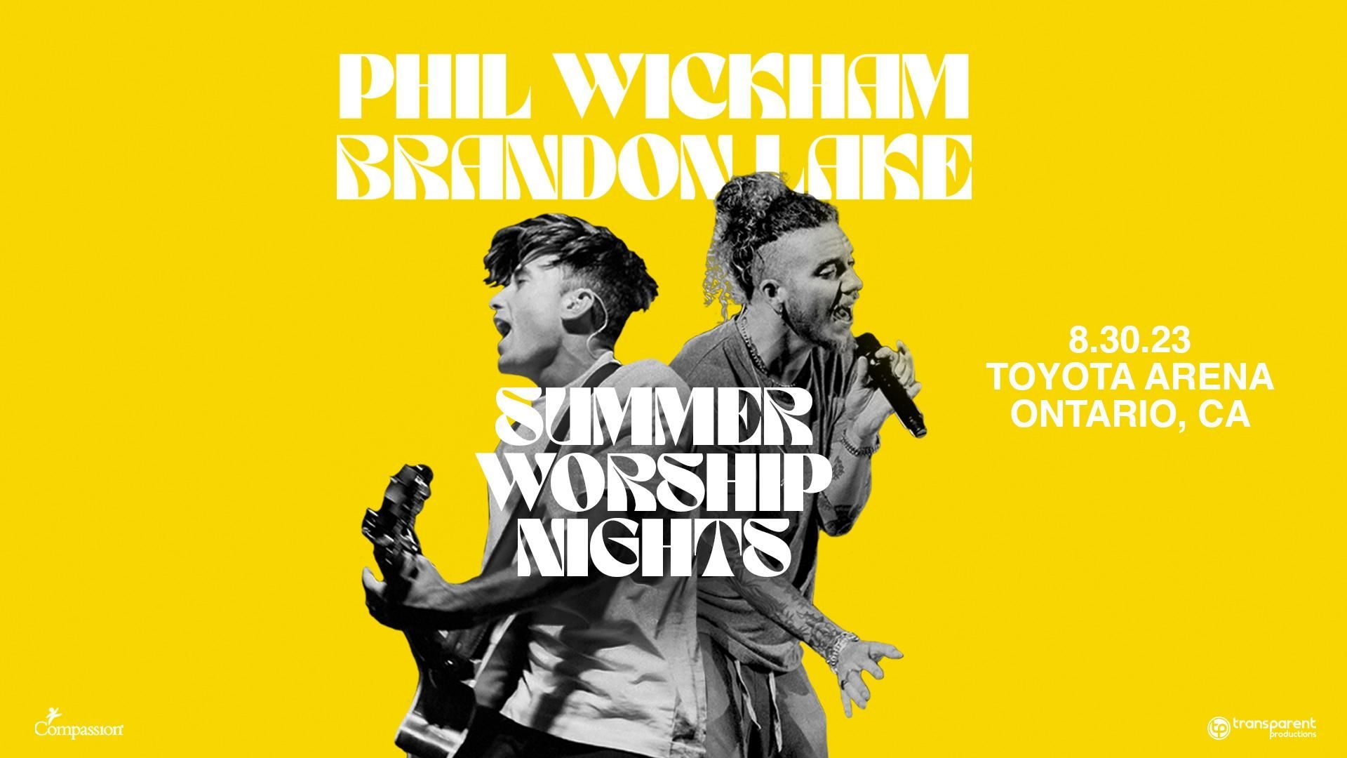 summer worship night phil wickham brandon lake 2023